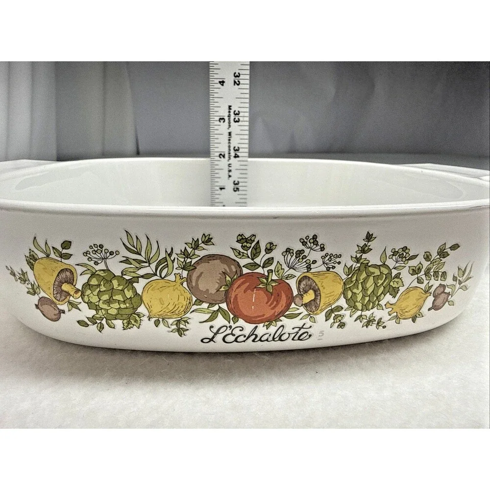 CorningWare Le Chalet A-8-B 8x8 Casserole w/ Pyrex A-9-C Lid & P-43-B Dish